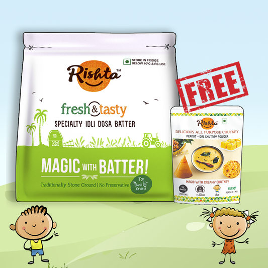 Rishta Specialty Idli Dosa Batter With All Purpose Delicious Chutney offer