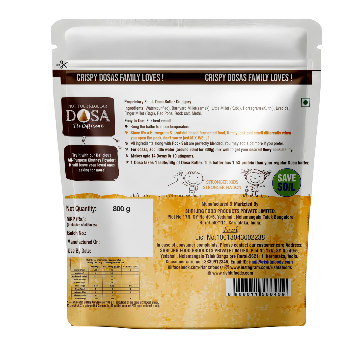 Rishta Quality Protein Dosa Batter with  All Purpose  Delicious  Chutney offer